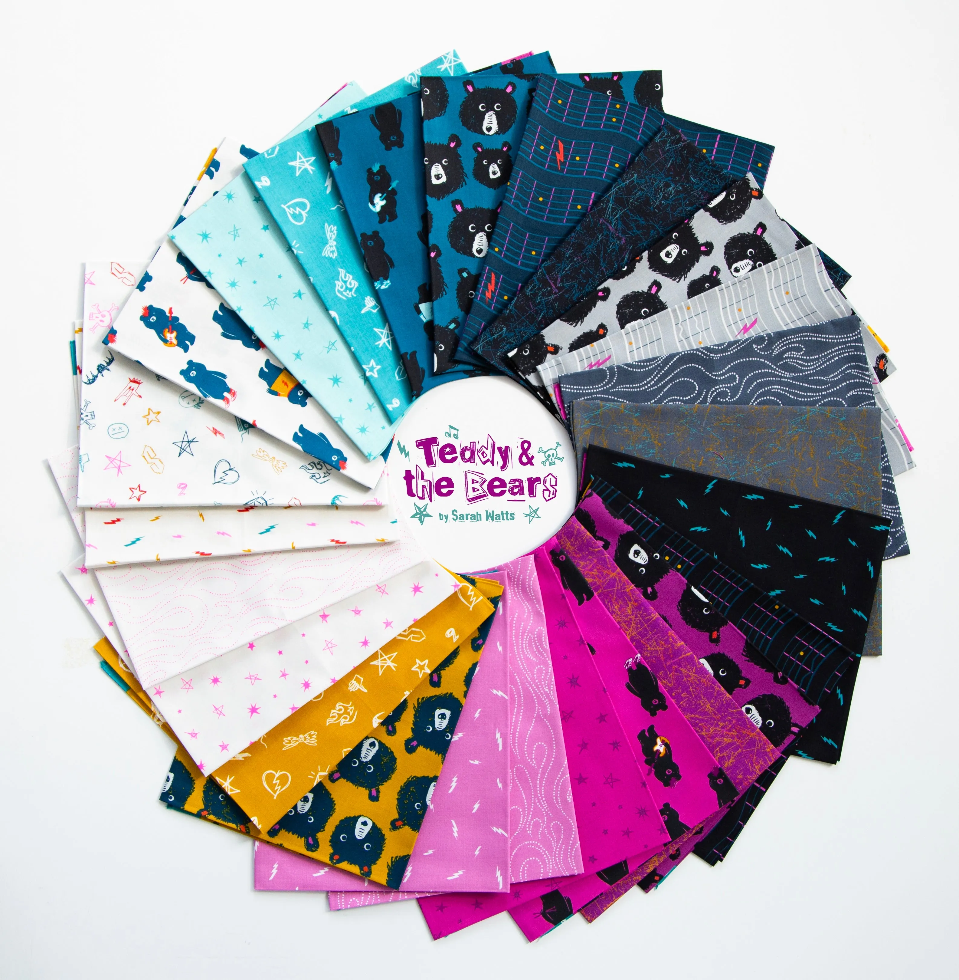 25 Fat Quarter Bundle- Teddy And The Bears,  Ruby Star Society, Sarah Watts