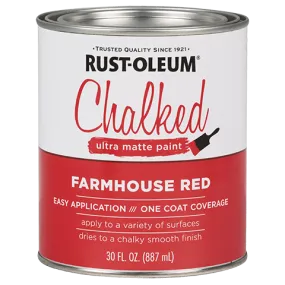 30 OZ Chalked Paint Ultra Matte - Farmhouse Red