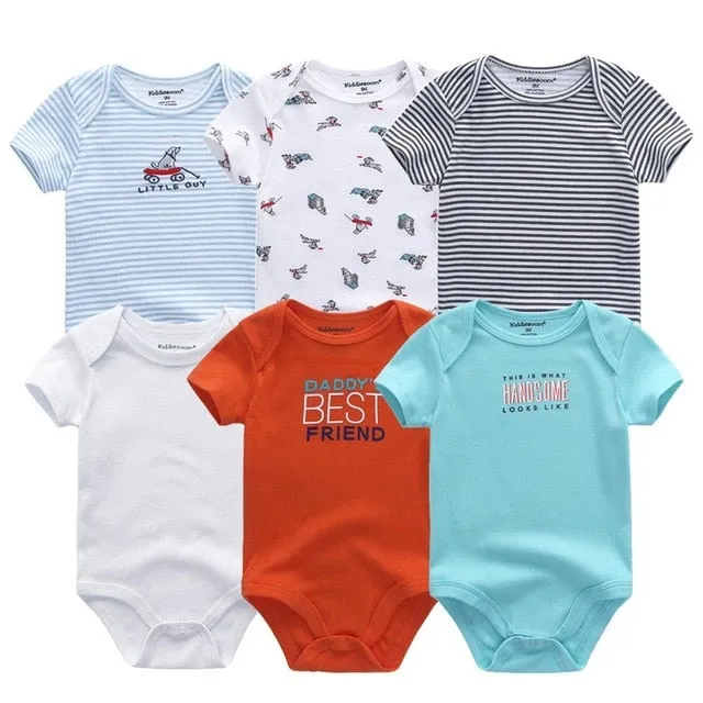 6pcs Baby Bodysuit 0-12M