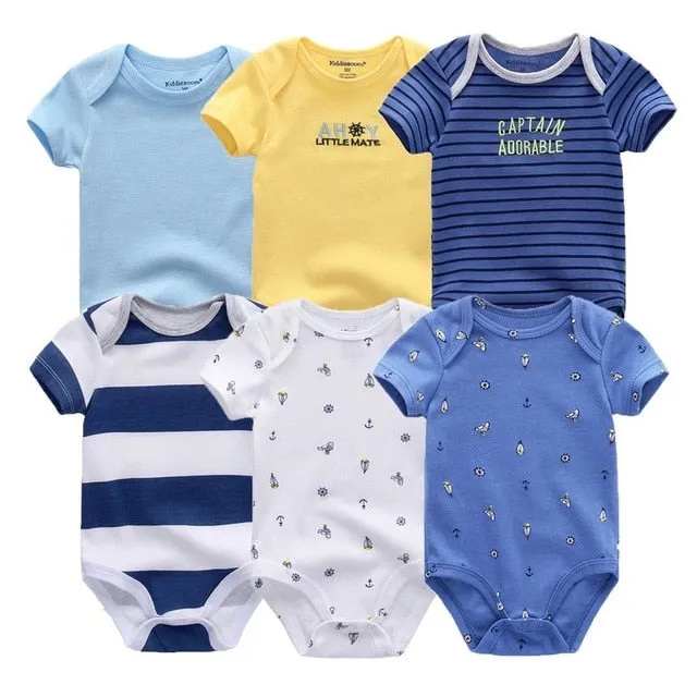 6pcs Baby Bodysuit 0-12M