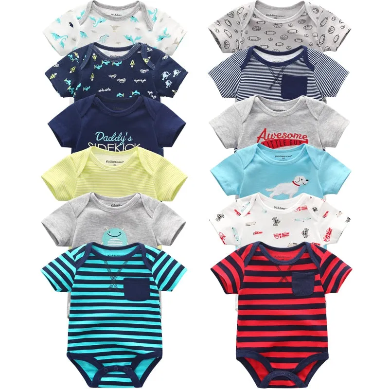 6pcs Baby Bodysuit 0-12M
