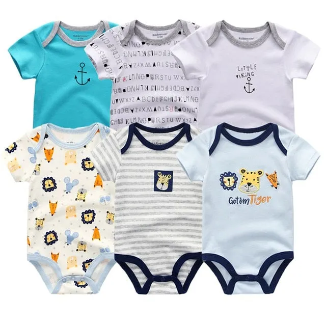 6pcs Baby Bodysuit 0-12M