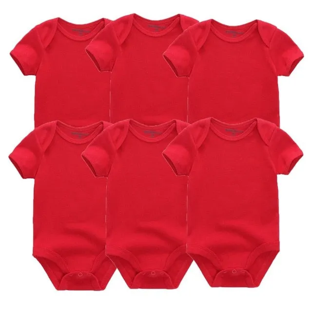 6pcs Baby Bodysuit 0-12M