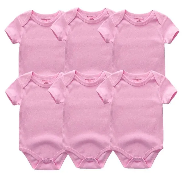 6pcs Baby Bodysuit 0-12M