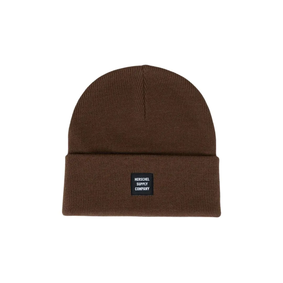Abbott Rib Knit Beanie (Dark Earth)