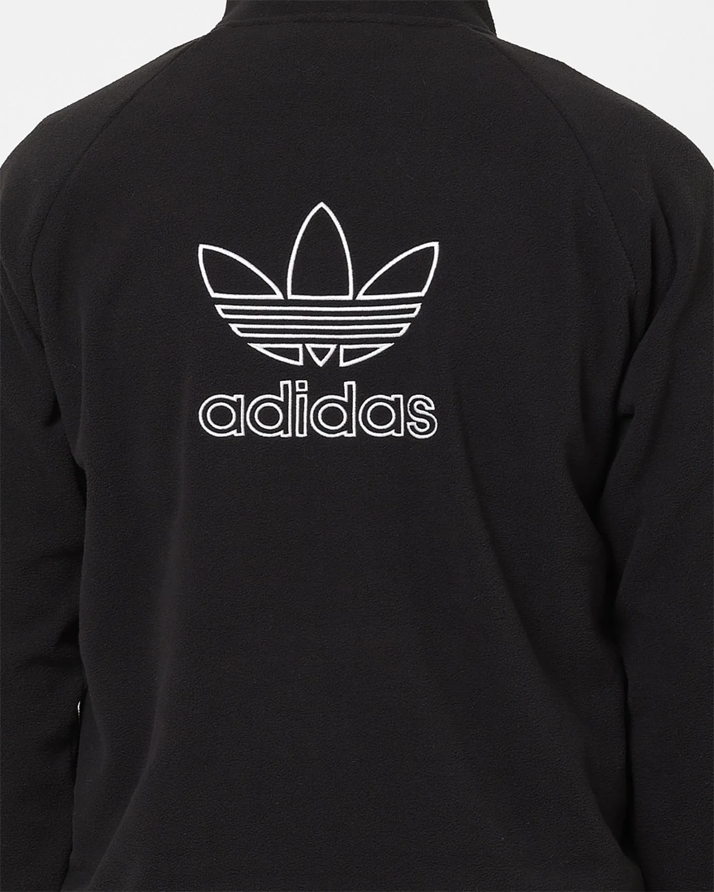Adidas Adicolour Trefoil Teddy Fleece Jacket Black