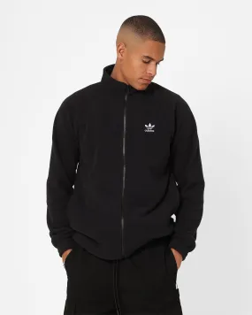 Adidas Adicolour Trefoil Teddy Fleece Jacket Black