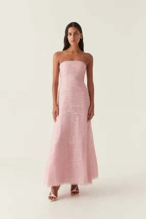 Aje Soundscape Maxi Dress in Chalk Pink
