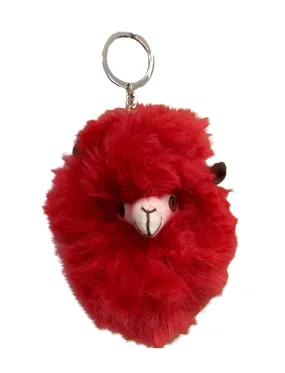 Alpaca Head Keychain