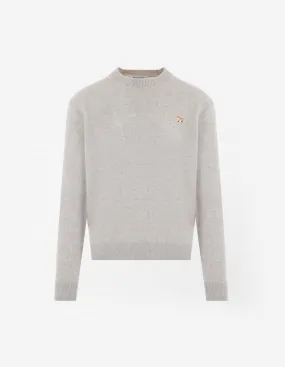 Baby Fox Patch Regular Jumper Light Grey Melange