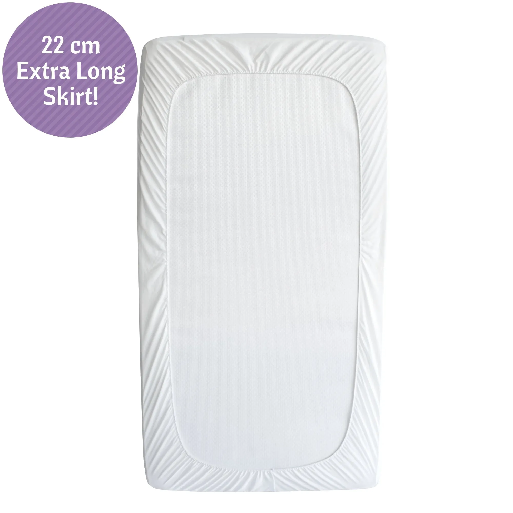 Bamboo Jacquard Cot Bed Mattress Protector 70x140cm