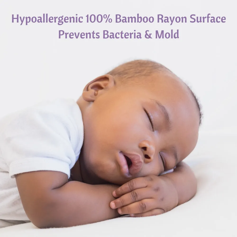 Bamboo Jacquard Cot Bed Mattress Protector 70x140cm