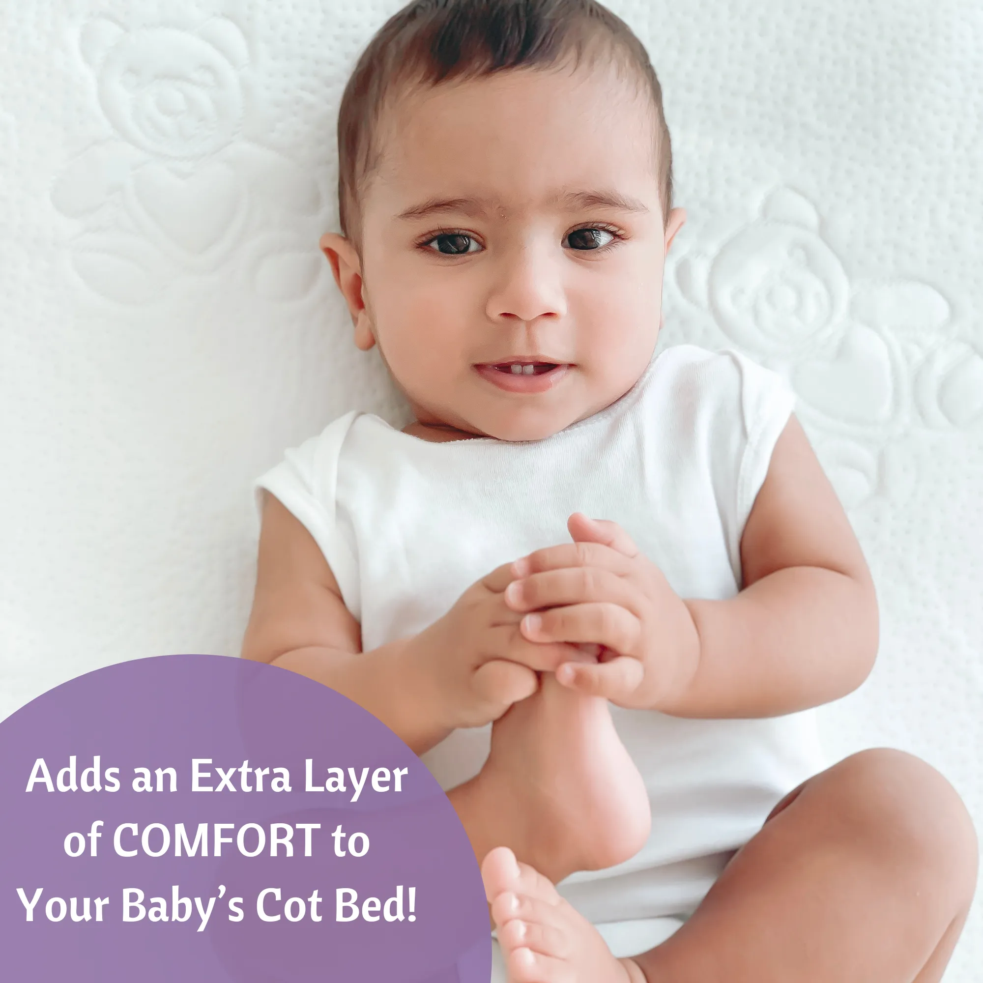 Bamboo Jacquard Cot Bed Mattress Protector 70x140cm