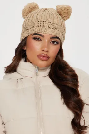 Beary Adorable Beanie - Nude