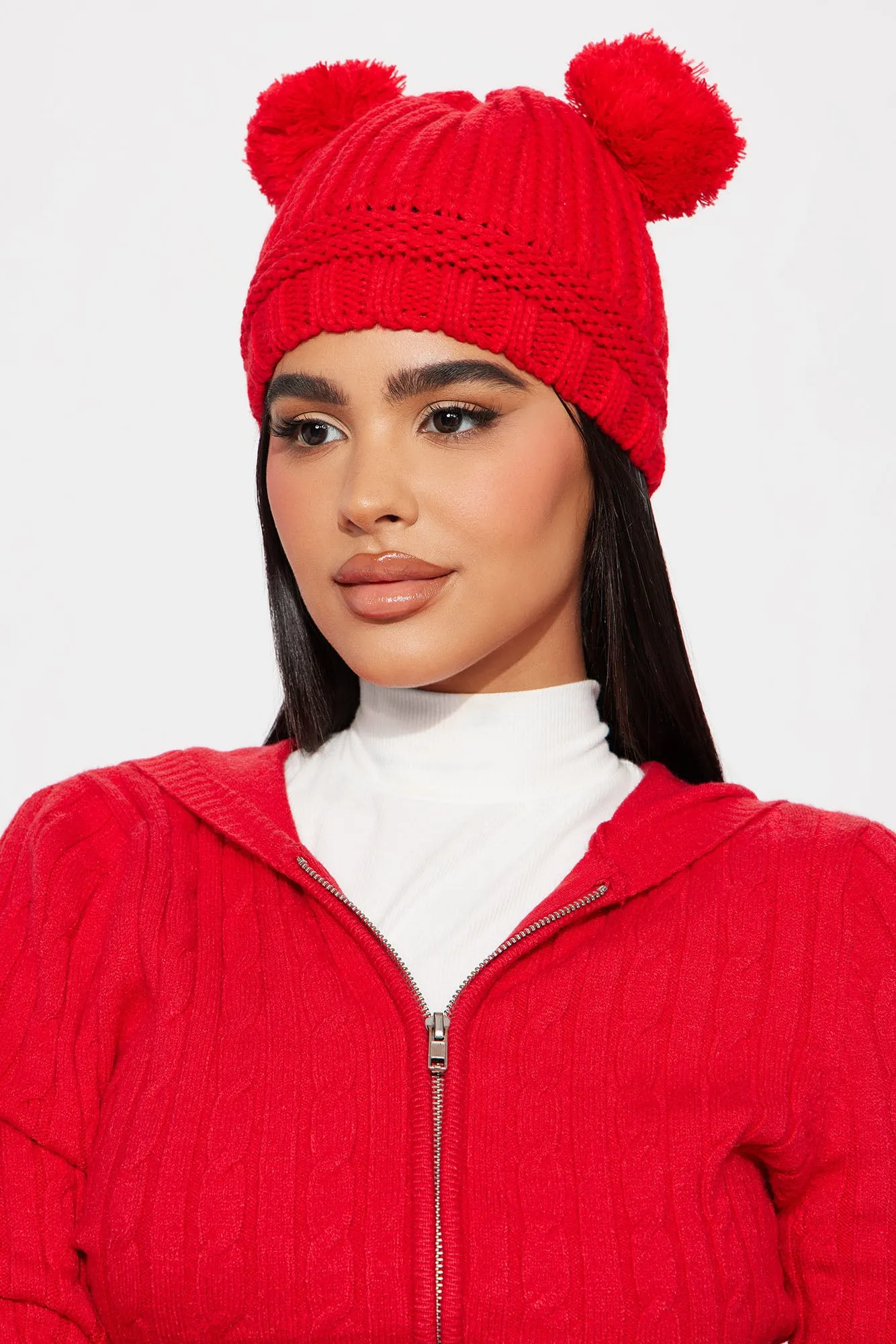 Beary Adorable Beanie - Red