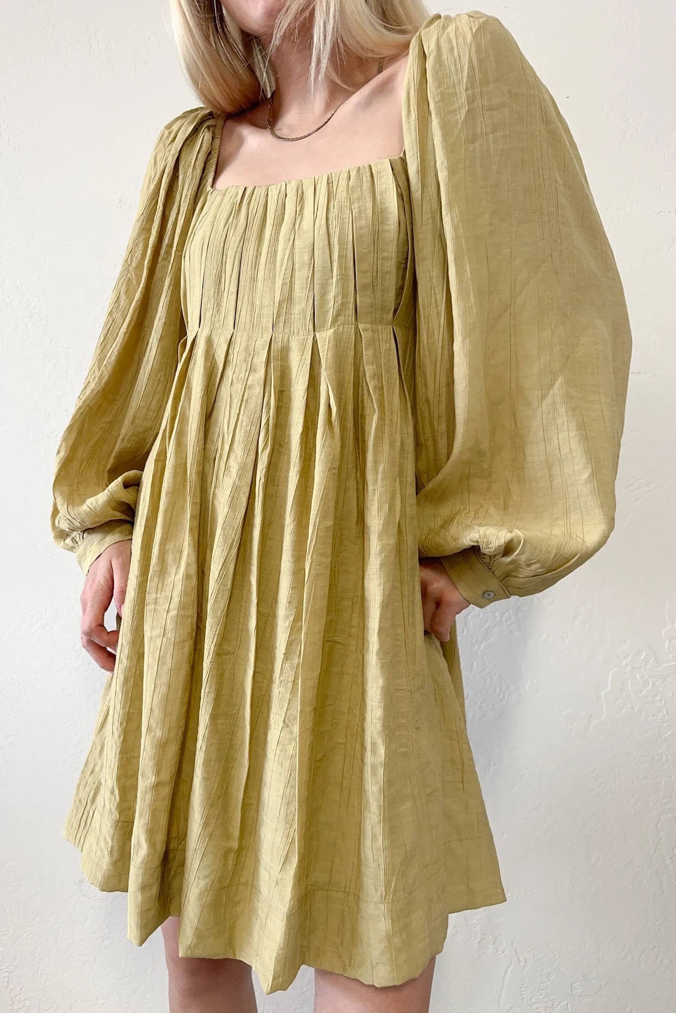 Belmont Square Neck Babydoll Dress