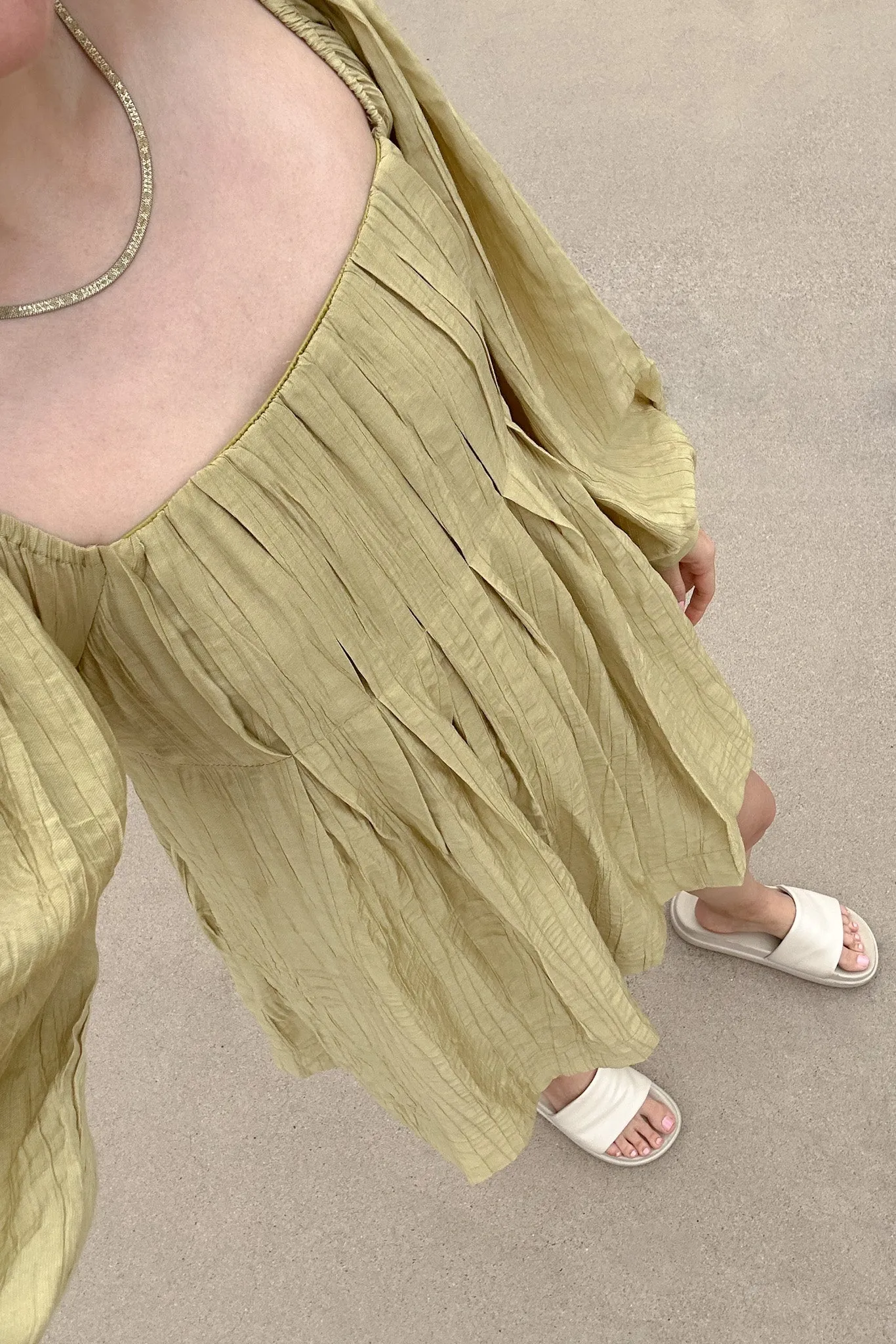 Belmont Square Neck Babydoll Dress