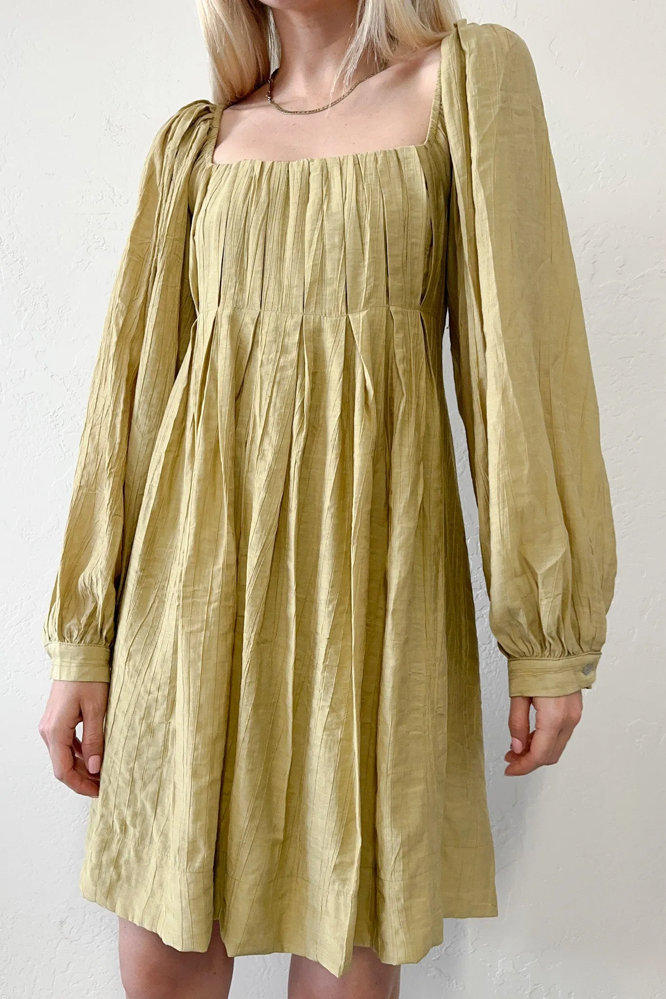 Belmont Square Neck Babydoll Dress