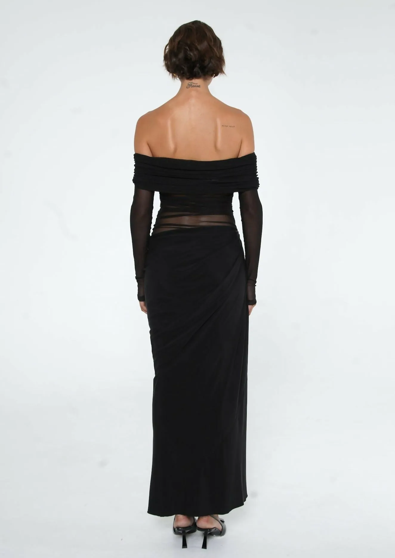 Benni Yasmin off Shoulder Maxi Dress Size 8, 10