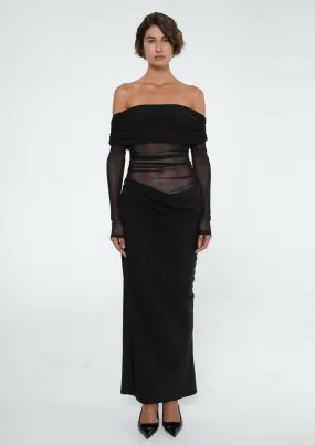 Benni Yasmin off Shoulder Maxi Dress Size 8, 10