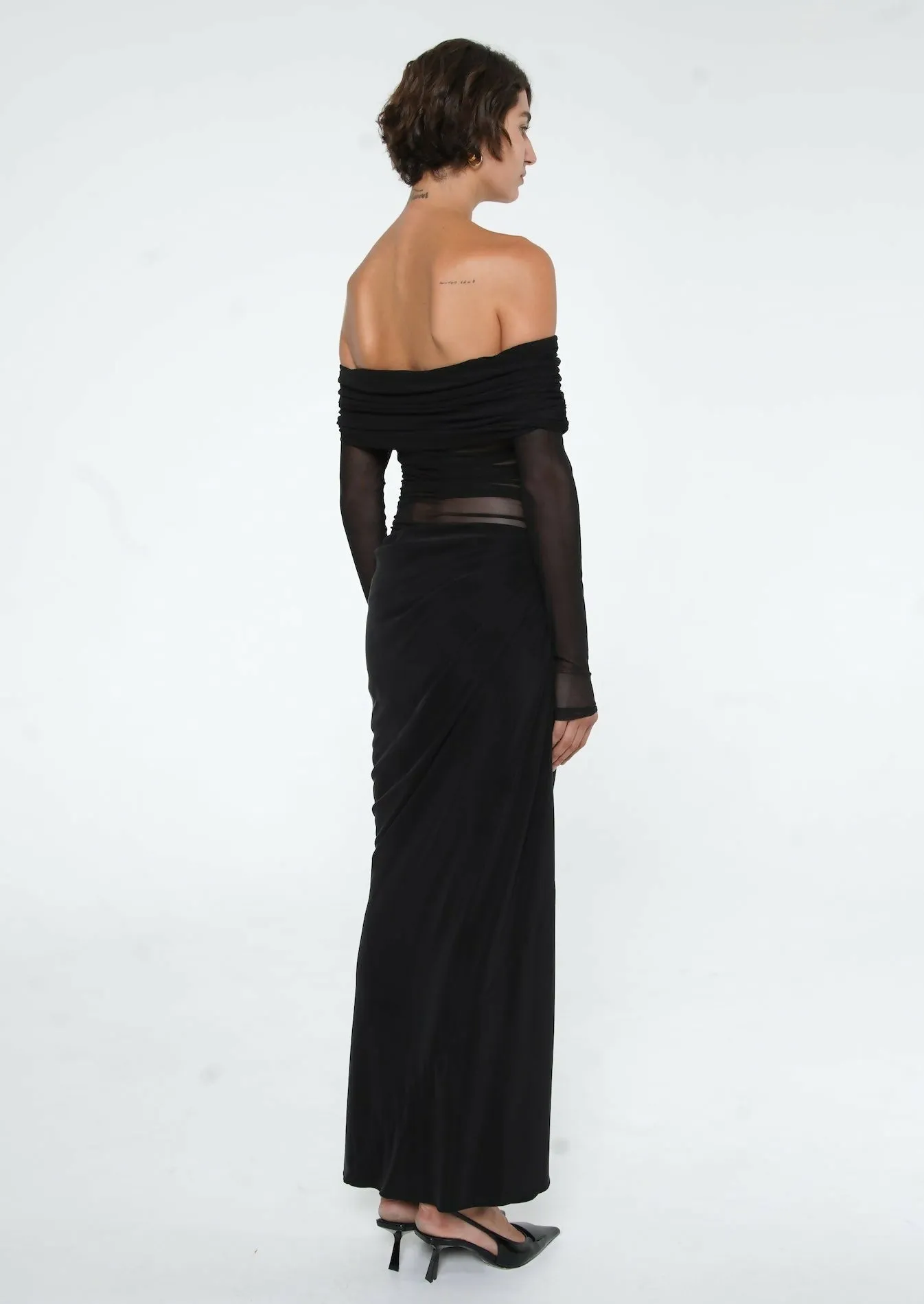 Benni Yasmin off Shoulder Maxi Dress Size 8, 10