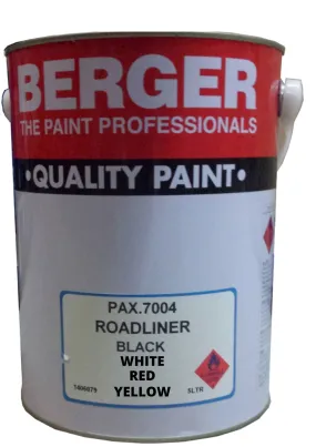 Berger Roadline Paint | Color : White , Black , Yellow & Red | Model : P-BFAR7000