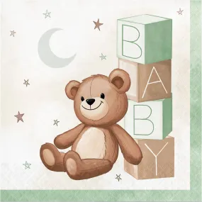 Bulk Teddy Bear 2Ply Luncheon Napkin (192 per Case)