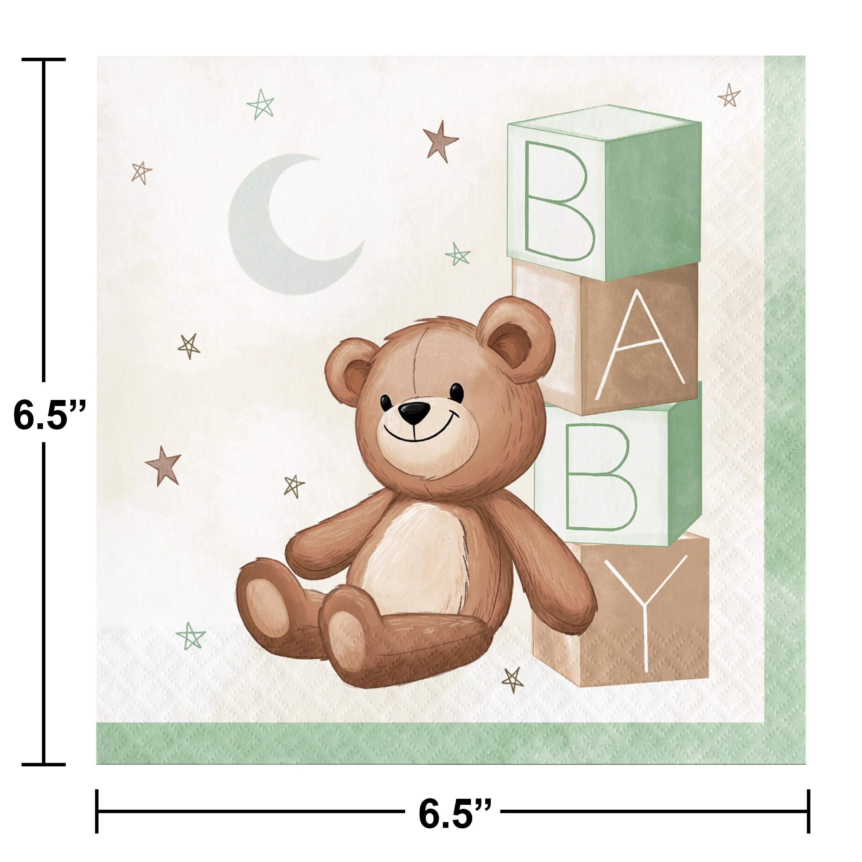 Bulk Teddy Bear 2Ply Luncheon Napkin (192 per Case)