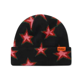 BUTTER GOODS STAR BEANIE BLACK