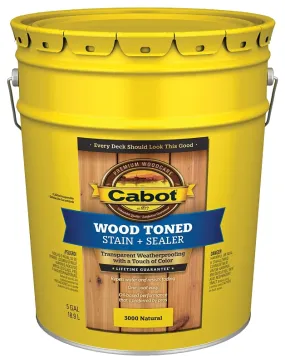 Cabot 140.0003000.008 Deck and Siding Stain, Natural, Liquid, 5 gal :PAIL: QUANTITY: 1