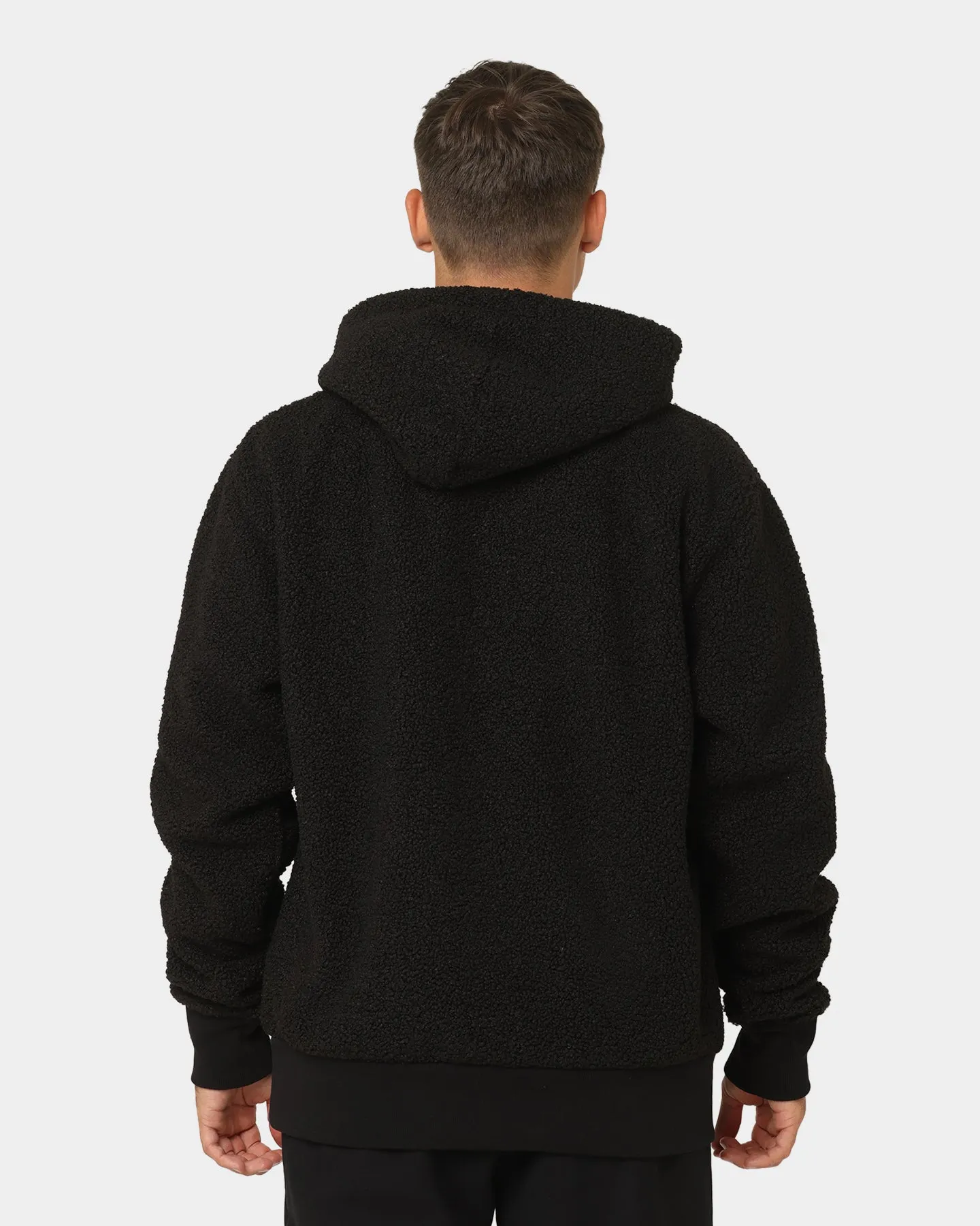 Champion Rib C Plush Hoodie Black