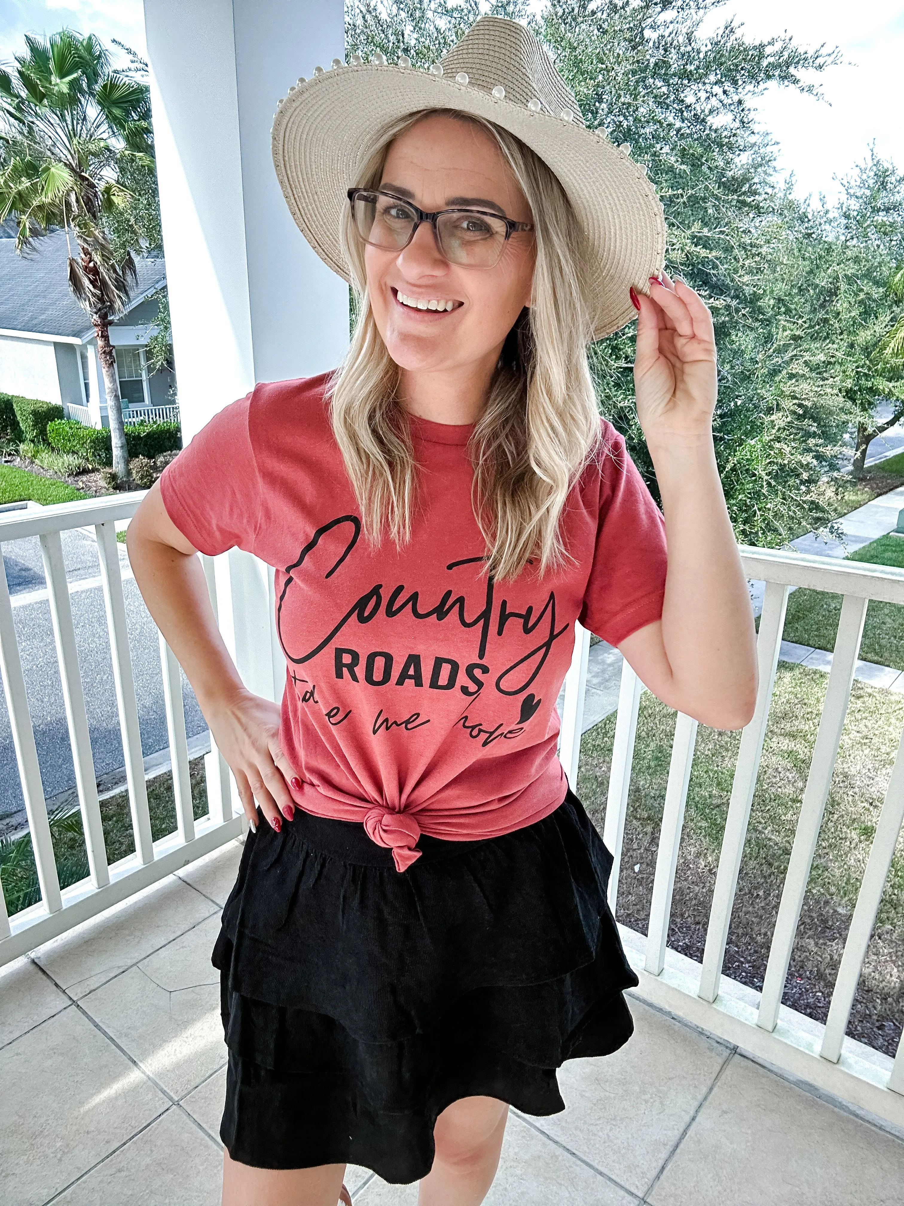 Corduroy Ruffle Skirt