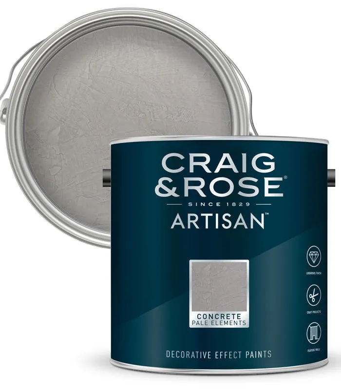 Craig and Rose Artisan Concrete Effect Paints - 2.5 Litres