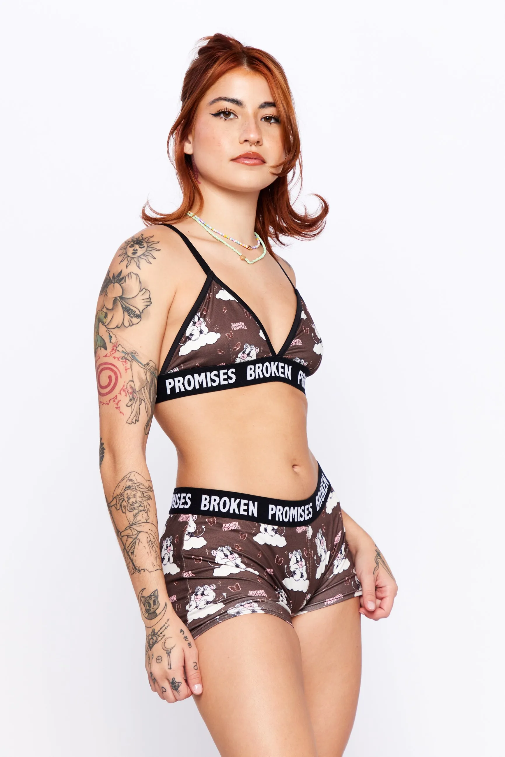 Cry Later Triangle Bra Brown