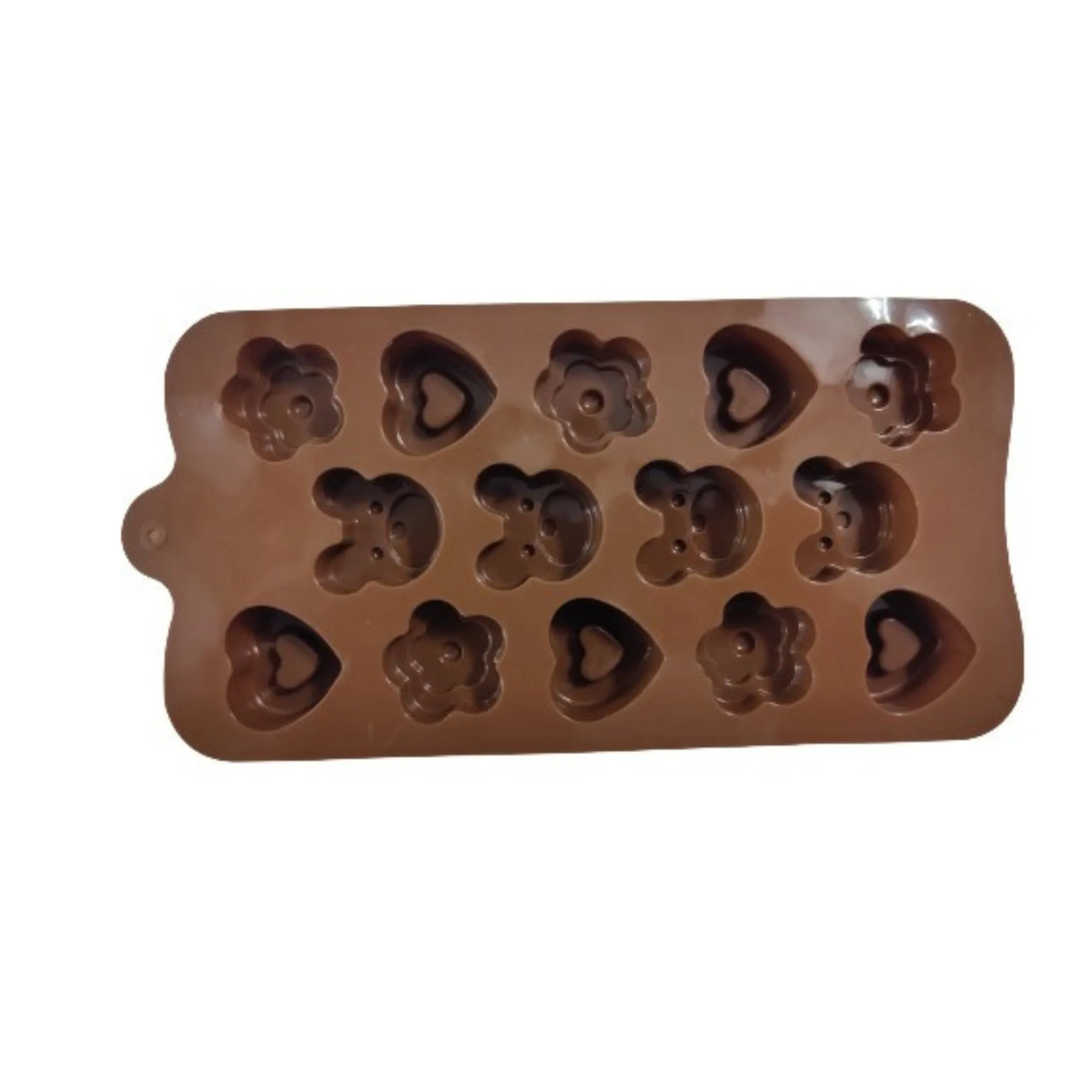 Esslly 14-Piece Heart and Teddy Shaped Chocolate Mould – BPA-Free, Non-Stick