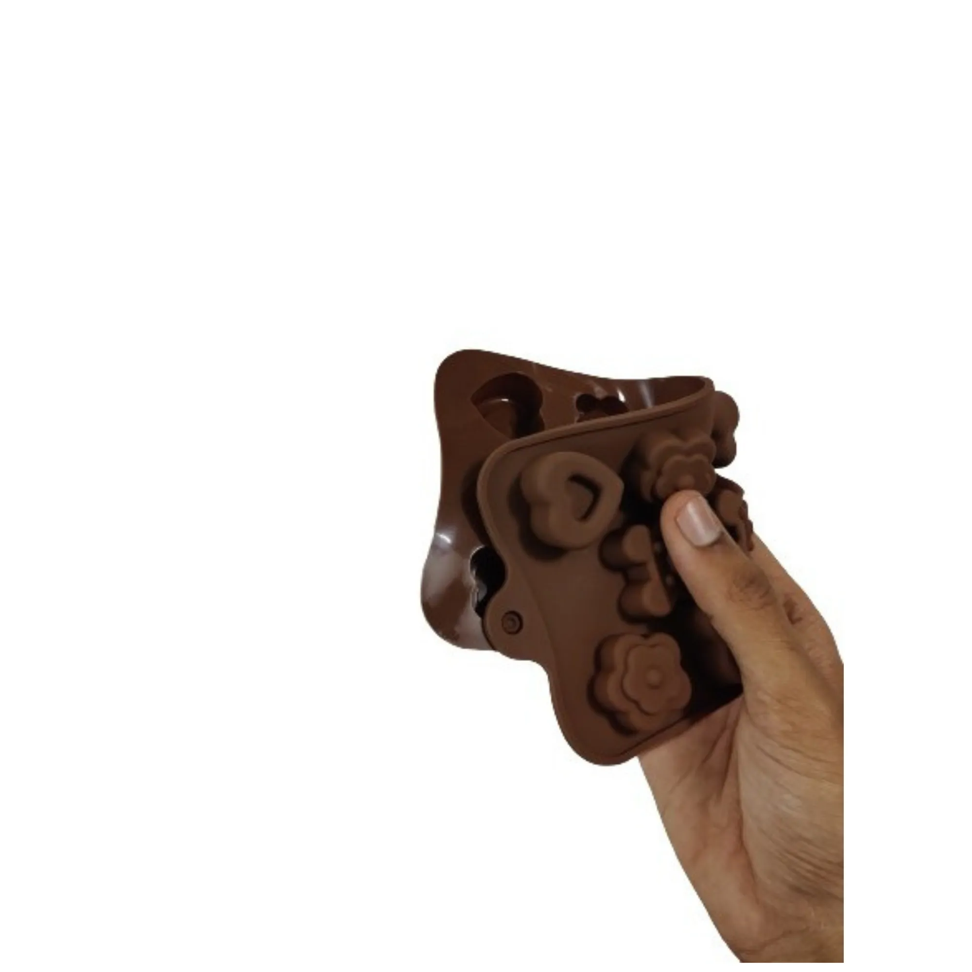 Esslly 14-Piece Heart and Teddy Shaped Chocolate Mould – BPA-Free, Non-Stick