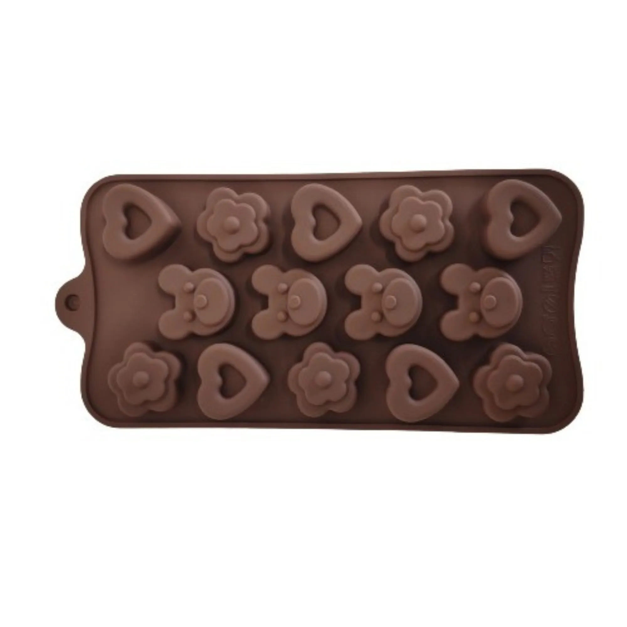 Esslly 14-Piece Heart and Teddy Shaped Chocolate Mould – BPA-Free, Non-Stick