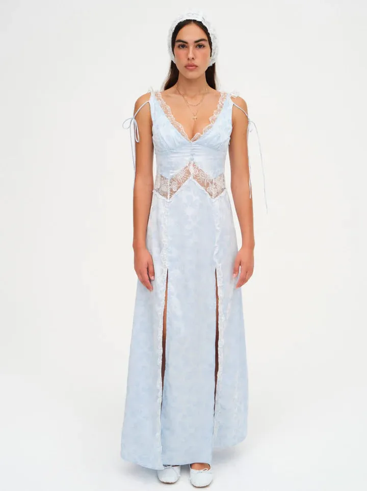 For Love & Lemons Hattie Jacquard Maxi Dress