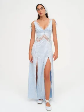 For Love & Lemons Hattie Jacquard Maxi Dress