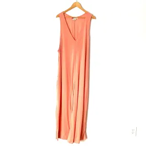 Free People Beach Heathered Peach V-Neck Tank Jumpsuit- Size L