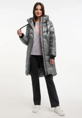 FRIEDA & FREDDIES GREY THERMOLITE COAT