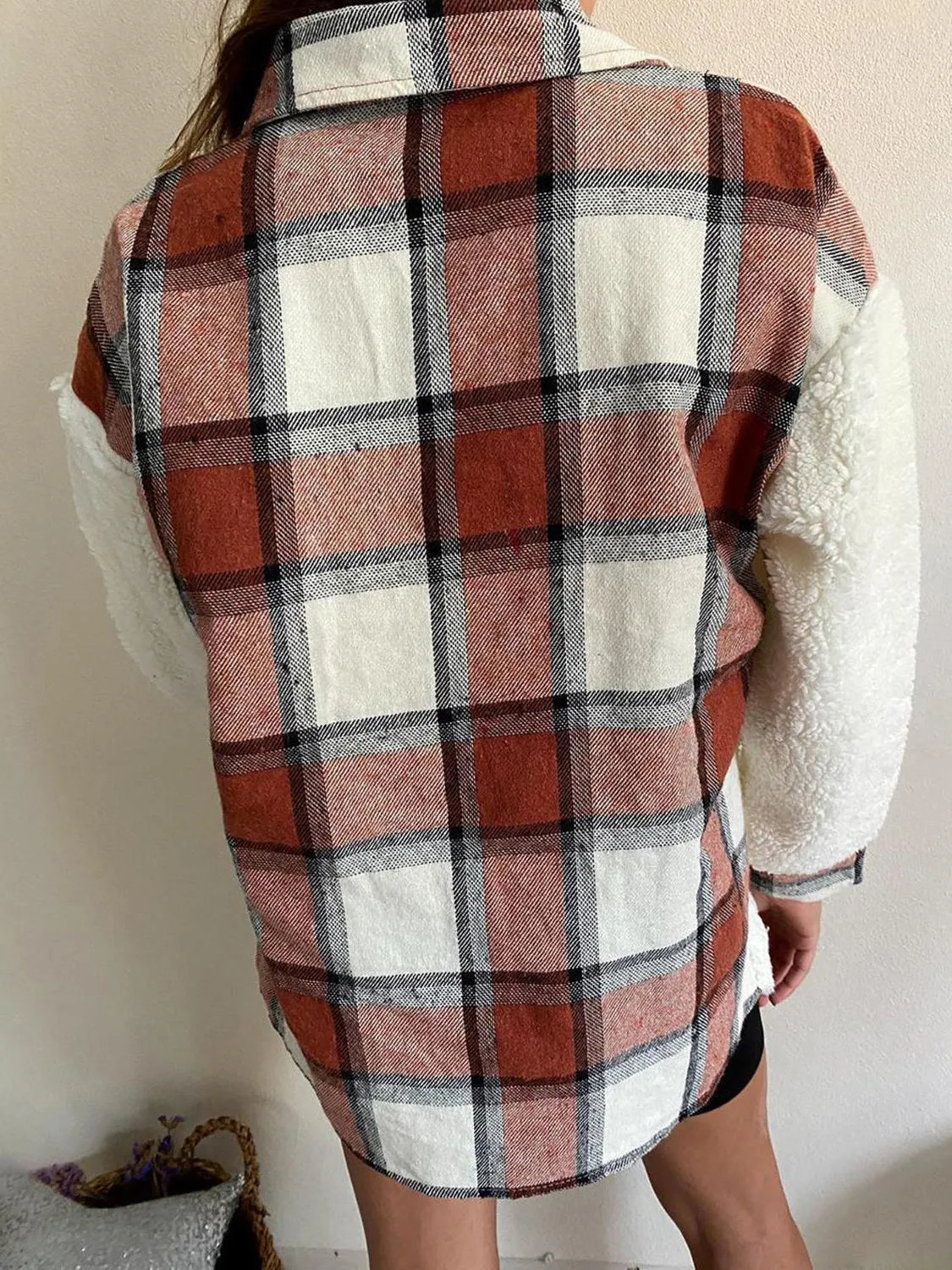 Fuzzy Button Up Long Sleeve Jacket | Winter Fashion | Cozy Weather |