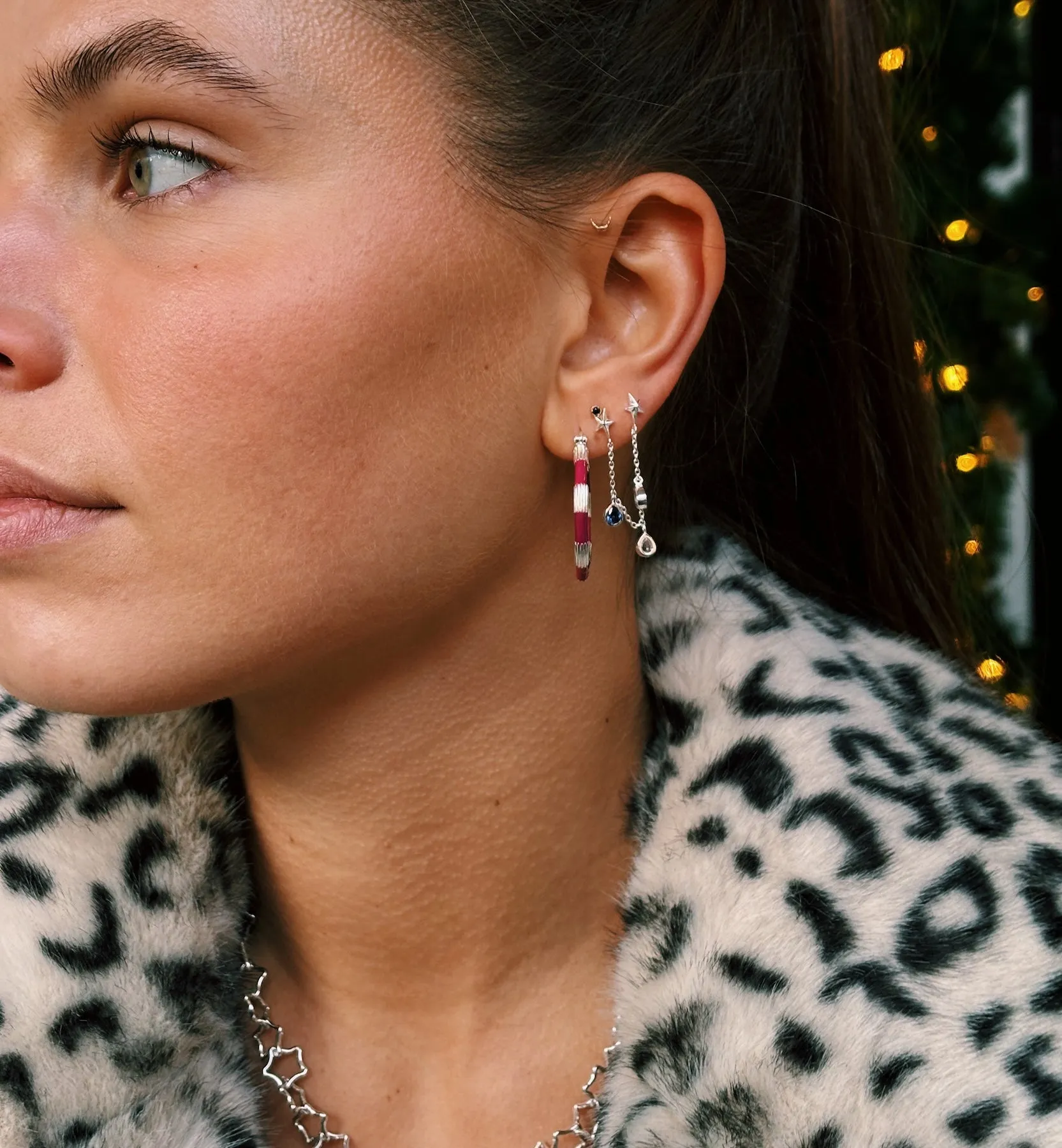 GANNI Leopard Faux Fur Jacket