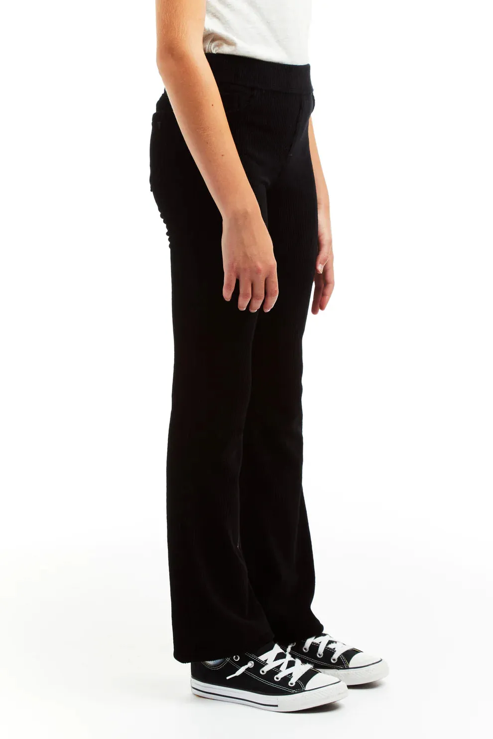 Girls Corduroy Knit Flare Pants