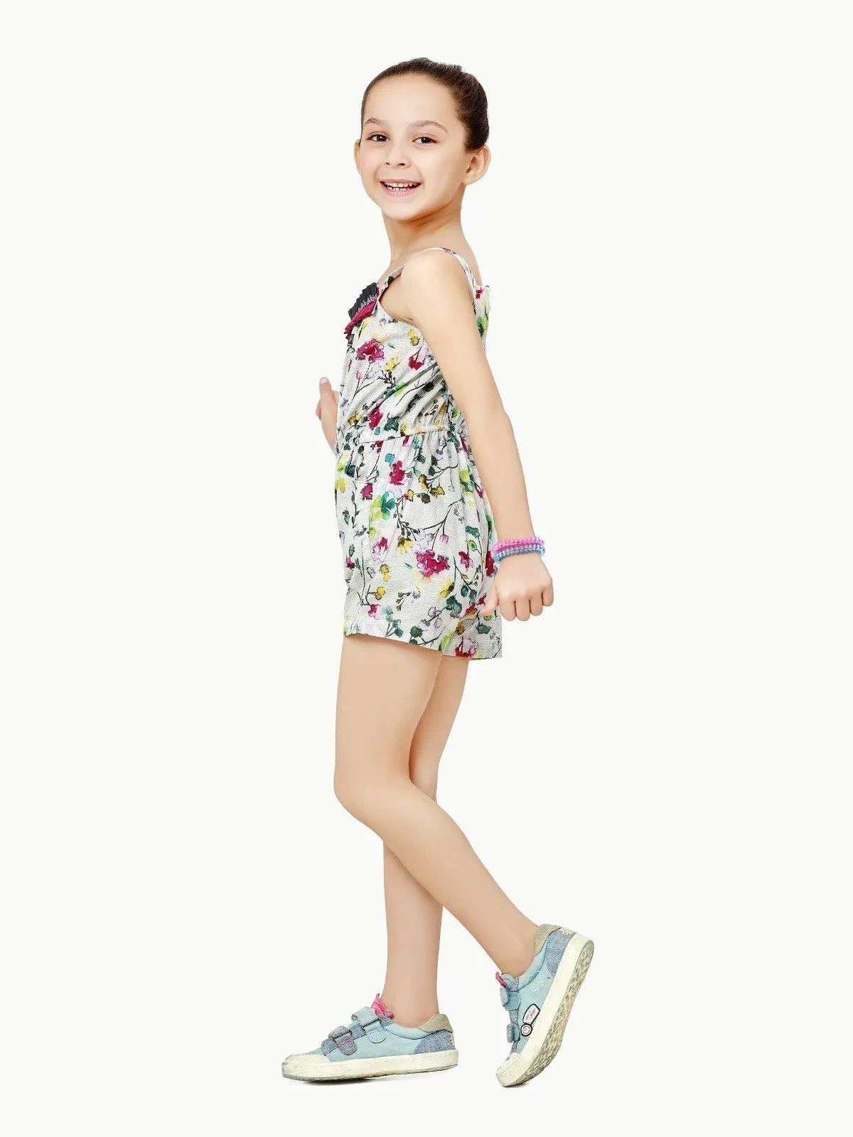 Girl's Light Grey Jumpsuit - EGTJSW22-010