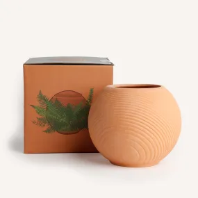Green Orb Terracotta Planter