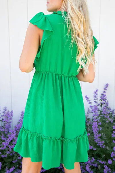Green Summer Mini Dress