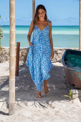 Gypsy Jumpsuit in Premium Barbados Blue