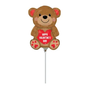 Happy Valentine's Day Cuddly Bear Mini Shape