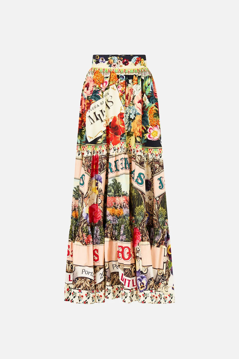 HIGH WAISTED TIERED SKIRT AROMATIC AMOR